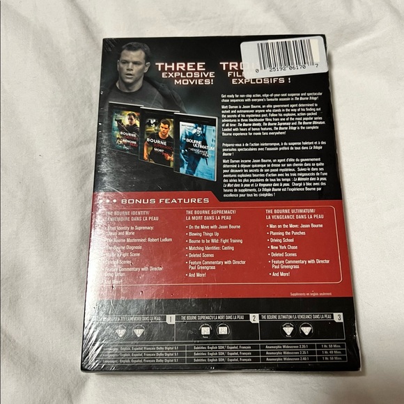 The Bourne Trilogy DVD Set Brand New - Picture 2 of 3
